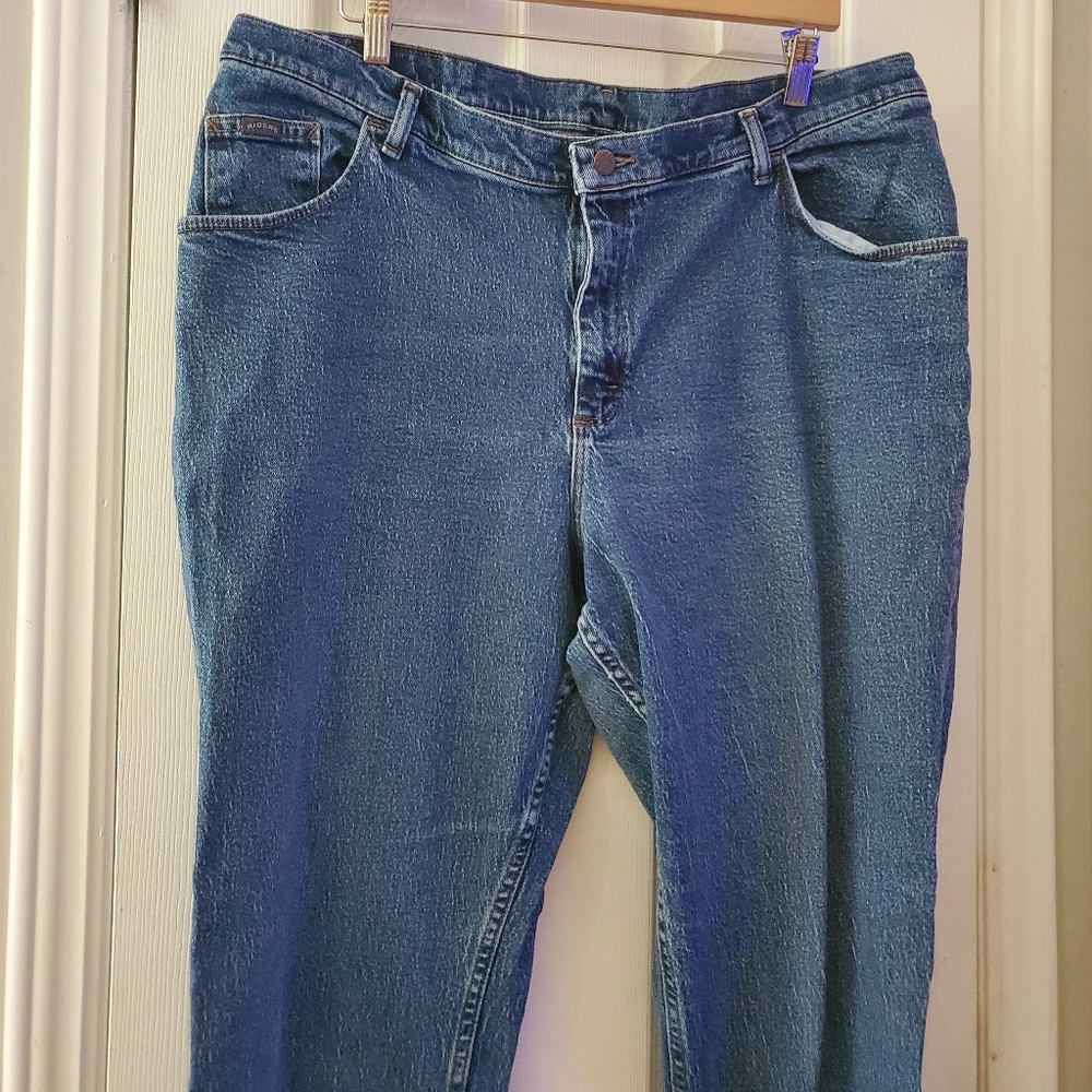 Riders by Lee Women's Blue Denim Jeans Tall Size - Picture 3 of 7